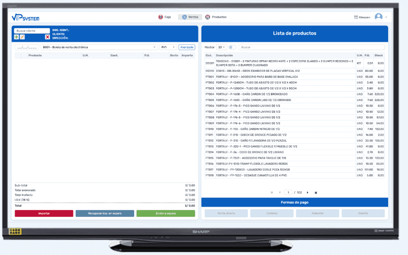 ViP System - Software de facturación